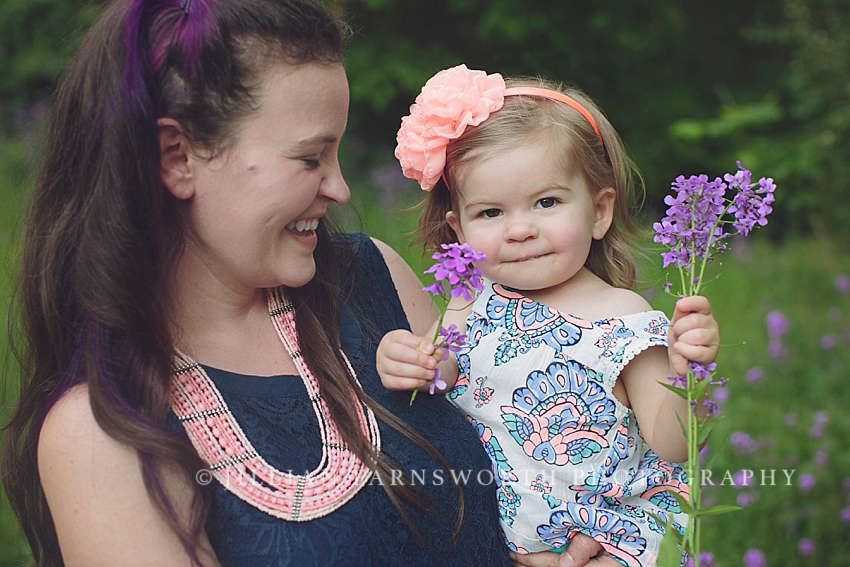 Mommy and Me Portraits_Liberty Missouri_purple wildflowers_01